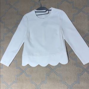 BRAND NEW Kate spade white long sleeve blouse